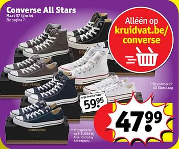 Promoties Converse all stars - Converse All Star - Geldig van 20/03/2018 tot 25/03/2018 bij Kruidvat