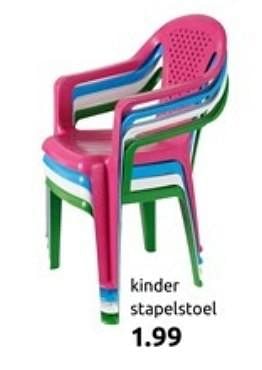 Promoties Kinder stapelstoel - Huismerk - Action - Geldig van 21/03/2018 tot 27/03/2018 bij Action