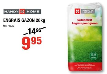 Promoties Engrais gazon - Huismerk - HandyHome - Geldig van 15/03/2018 tot 25/03/2018 bij HandyHome