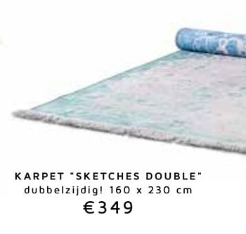 Promoties Karpet sketches double - Huismerk - Coco Maison - Geldig van 12/03/2018 tot 29/04/2018 bij Coco Maison