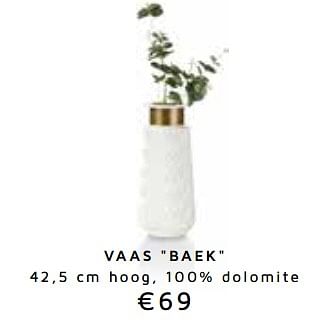 Promoties Vaas baek - Huismerk - Coco Maison - Geldig van 12/03/2018 tot 29/04/2018 bij Coco Maison