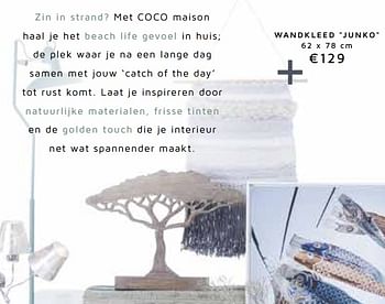 Promoties Wandkleed junko - Huismerk - Coco Maison - Geldig van 12/03/2018 tot 29/04/2018 bij Coco Maison