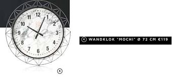 Promoties Wandklok mochi - Huismerk - Coco Maison - Geldig van 12/03/2018 tot 29/04/2018 bij Coco Maison