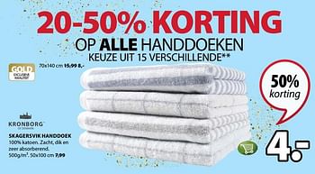 Promoties Kronborg skagersvik handdoek - Kronborg - Geldig van 19/03/2018 tot 02/04/2018 bij Jysk