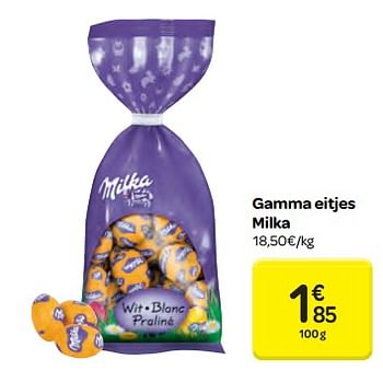 Promoties Gamma eitjes milka - Milka - Geldig van 21/03/2018 tot 02/04/2018 bij Carrefour