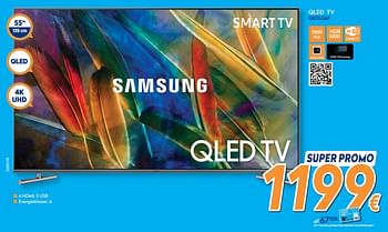 Promoties Samsung qled tv qe55q6f - Samsung - Geldig van 26/03/2018 tot 22/04/2018 bij Krefel