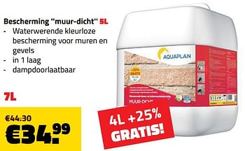 Promoties Bescherming muur-dicht - Aquaplan - Geldig van 03/04/2018 tot 30/04/2018 bij Bouwcenter Frans Vlaeminck