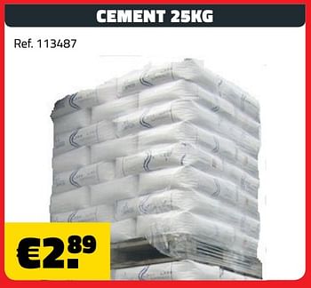 Promoties Cement 25kg - Huismerk - Bouwcenter Frans Vlaeminck - Geldig van 03/04/2018 tot 30/04/2018 bij Bouwcenter Frans Vlaeminck