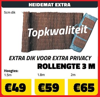 Promoties Heidemat extra - Huismerk - Bouwcenter Frans Vlaeminck - Geldig van 03/04/2018 tot 30/04/2018 bij Bouwcenter Frans Vlaeminck
