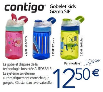 Promoties Gobelet kids gizmo sip - Contigo - Geldig van 26/03/2018 tot 22/04/2018 bij Krefel