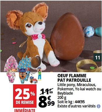 Produit Maison Auchan Ronq Oeuf Flamme Pat Patrouille En Promotion Chez Auchan Ronq