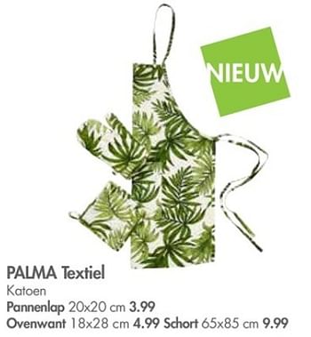 Promoties Palma textiel katoen pannenlap - Huismerk - Casa - Geldig van 26/03/2018 tot 29/04/2018 bij Casa