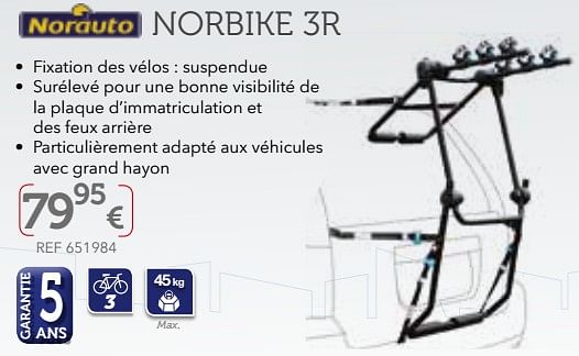 Porte velo norauto norbike 3r hot sale