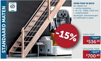 Promoties Open trap in beuk - Huismerk - Zelfbouwmarkt - Geldig van 03/04/2018 tot 01/05/2018 bij Zelfbouwmarkt
