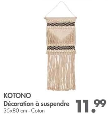 Promotions Kotono décoration à suspendre - Produit maison - Casa - Valide de 26/03/2018 à 29/04/2018 chez Casa