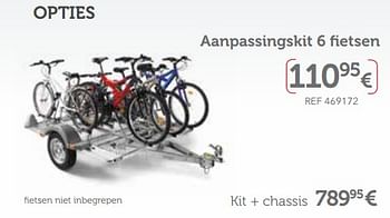 Promoties Aanpassingskit 6 fietsen premium 115 evo accessoires voor aanhangwagen - Norauto - Geldig van 27/03/2018 tot 31/03/2019 bij Auto 5