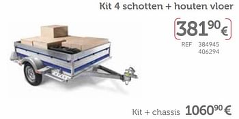 Promoties Kit 4 schotten + houten vloer premium 115 evo accessoires voor aanhangwagen - Norauto - Geldig van 27/03/2018 tot 31/03/2019 bij Auto 5