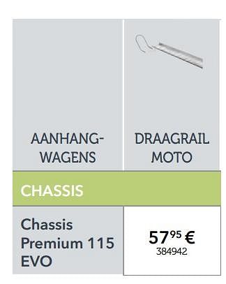 Promoties Draagrail moto chassis premium 115 evo accessoires voor aanhangwagens - Norauto - Geldig van 27/03/2018 tot 31/03/2019 bij Auto 5