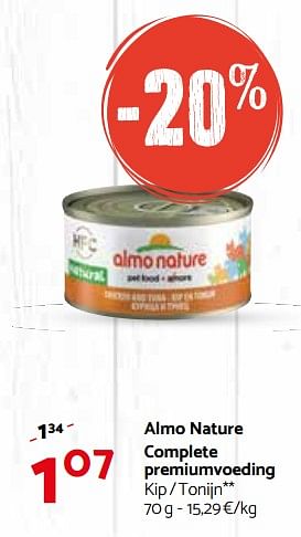 Promoties Almo nature complete premiumvoeding - Almo Nature - Geldig van 28/03/2018 tot 08/04/2018 bij Tom&Co