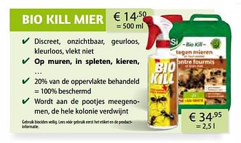 Promoties Bio kill mier - BSI - Geldig van 26/03/2018 tot 31/10/2018 bij Multi Bazar