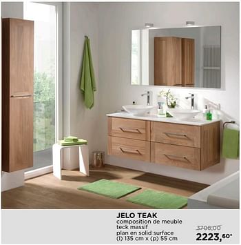Promotions Jelo teak composition de meuble balmani - Balmani - Valide de 01/04/2018 à 28/04/2018 chez X2O