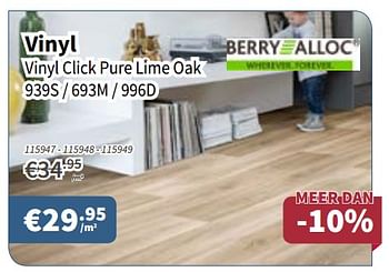 Promoties Berry alloc vinyl - Berry Alloc - Geldig van 29/03/2018 tot 11/04/2018 bij Cevo Market