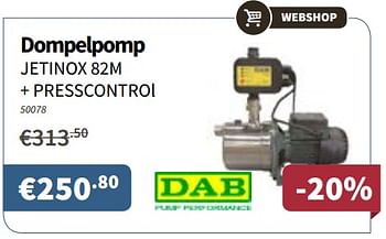 Promoties Dab dompelpomp - Dab - Geldig van 29/03/2018 tot 11/04/2018 bij Cevo Market