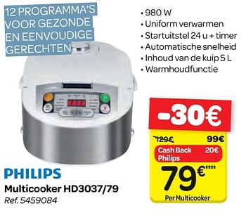 Philips Philips Multicooker Hd3037 79 En Promotion Chez Carrefour
