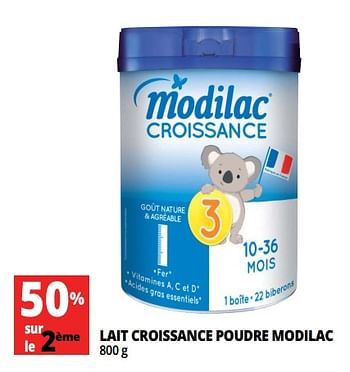 Produit Maison Auchan Ronq Lait Croissance Poudre Modilac En Promotion Chez Auchan Ronq