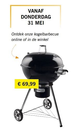 Promoties Kogelbarbecue - Huismerk - Lidl - Geldig van 08/04/2018 tot 17/06/2018 bij Lidl