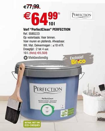 Promoties Verf perfectclean perfection - Perfection - Geldig van 11/04/2018 tot 23/04/2018 bij Brico