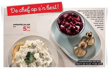 Promoties Aardappelsalade - Huismerk - Alvo - Geldig van 11/04/2018 tot 17/04/2018 bij Alvo