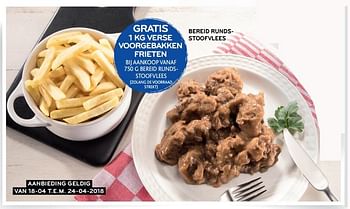 Promoties Bereide rundsstoofvlees - Huismerk - Alvo - Geldig van 18/04/2018 tot 24/04/2018 bij Alvo