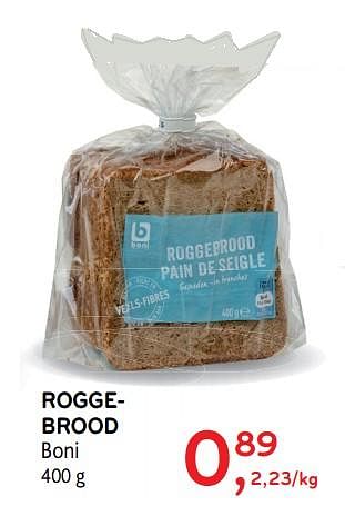 Promotions Rogge- brood boni - Boni - Valide de 11/04/2018 à 24/04/2018 chez Alvo