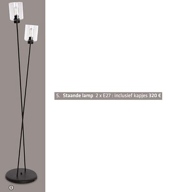 Promotions Staande lamp - Produit Maison - Euroshop - Valide de 20/03/2018 à 30/06/2018 chez Euro Shop