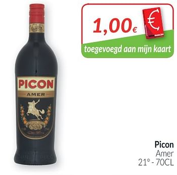 Promoties Picon amer - Picon - Geldig van 02/04/2018 tot 30/04/2018 bij Intermarche
