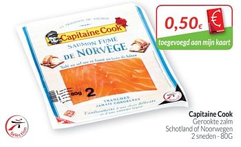Promoties Capitaine cook gerookte zalm schotland of noorwegen - Capitaine Cook - Geldig van 02/04/2018 tot 30/04/2018 bij Intermarche
