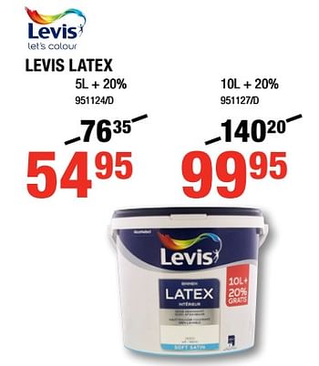Promoties Levis latex - Levis - Geldig van 05/04/2018 tot 22/04/2018 bij HandyHome