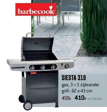 Promoties Barbecook siesta 310 - Barbecook - Geldig van 26/03/2018 tot 29/04/2018 bij Freetime