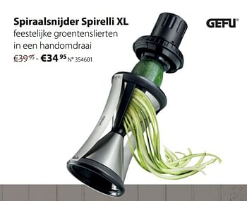 Promoties Spiraalsnijder spirelli xl - Gefu - Geldig van 26/03/2018 tot 29/04/2018 bij Unikamp