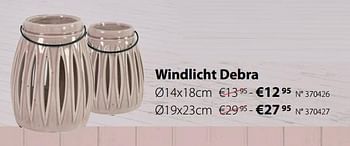 Promoties Windlicht debra - Huismerk - Unikamp - Geldig van 26/03/2018 tot 29/04/2018 bij Unikamp