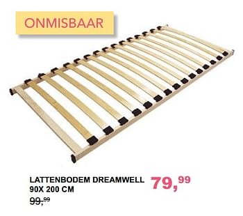 Promoties Lattenbodem dreamwell - Huismerk - Baby & Tiener Megastore - Geldig van 01/04/2018 tot 28/04/2018 bij Baby & Tiener Megastore