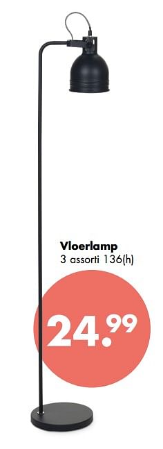 Promoties Vloerlamp 3 assorti - Huismerk - Multi Bazar - Geldig van 02/04/2018 tot 06/05/2018 bij Multi Bazar
