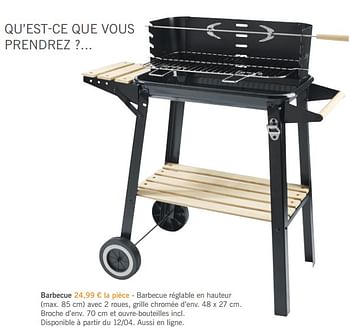 Promotions Barbecue - Produit maison - Lidl - Valide de 08/04/2018 à 17/06/2018 chez Lidl