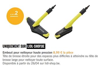 Promotions Embout pour nettoyeur haute pression - Parkside - Valide de 08/04/2018 à 17/06/2018 chez Lidl