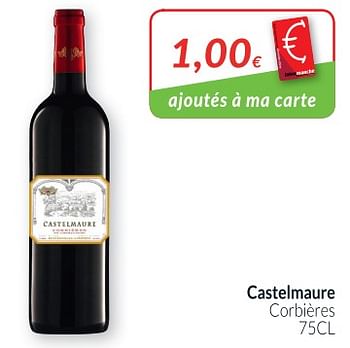 Promotions Castelmaure corbières - Vins rouges - Valide de 02/04/2018 à 30/04/2018 chez Intermarche