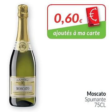 Promotions Moscato spumante - Mousseux - Valide de 02/04/2018 à 30/04/2018 chez Intermarche