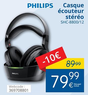 Promotions Philips casque écouteur stéréo shc-8800-12 - Philips - Valide de 29/03/2018 à 28/04/2018 chez Eldi