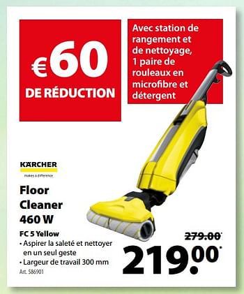 Promoties Karcher floor cleaner 460 w fc 5 yellow - Kärcher - Geldig van 11/04/2018 tot 23/04/2018 bij Gamma