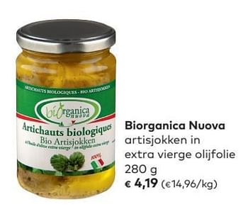 Promoties Biorganica nuova artisjokken in extra vierge olijfolie - Biorganica - Geldig van 04/04/2018 tot 01/05/2018 bij Bioplanet